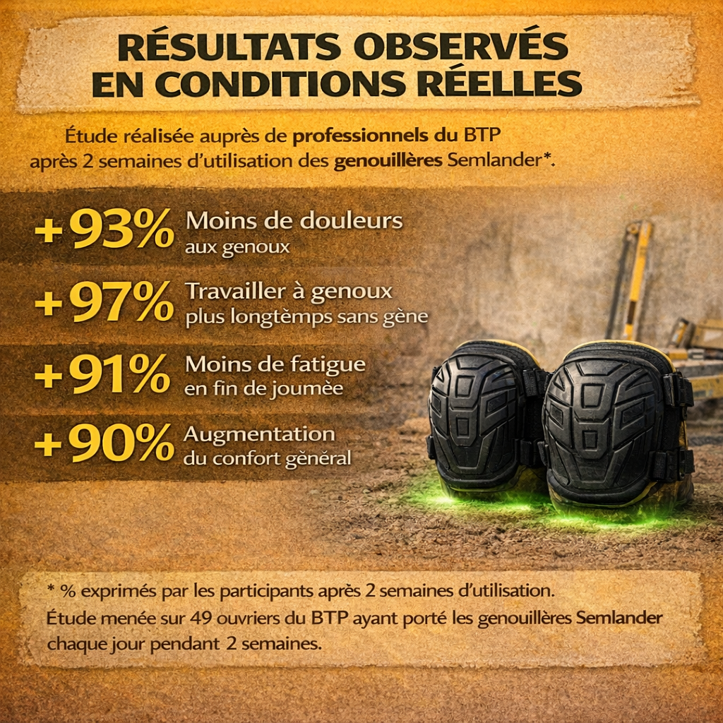 Genouillères Professionnelles — Protection toute la journée