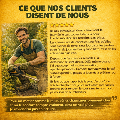 Semelles chaussures de sécurité - Confort du matin au soir