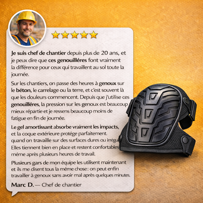 Genouillères Professionnelles — Protection toute la journée